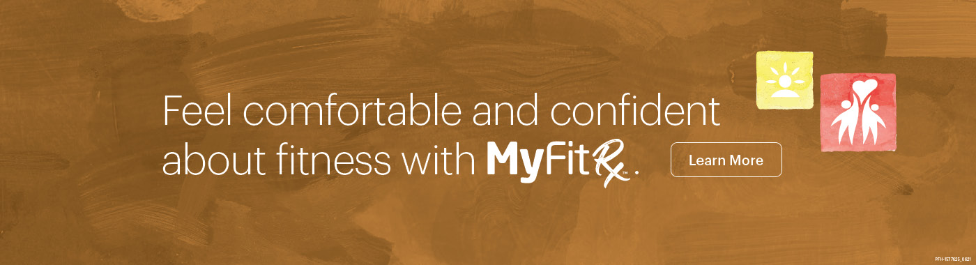 MyFitRx. Feel comfortable and confident about fitness.